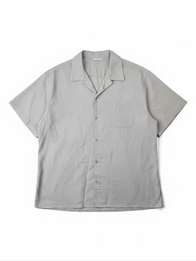 Andy Gray Linen Blend Short Sleeve Button Down Shirt Size XXL